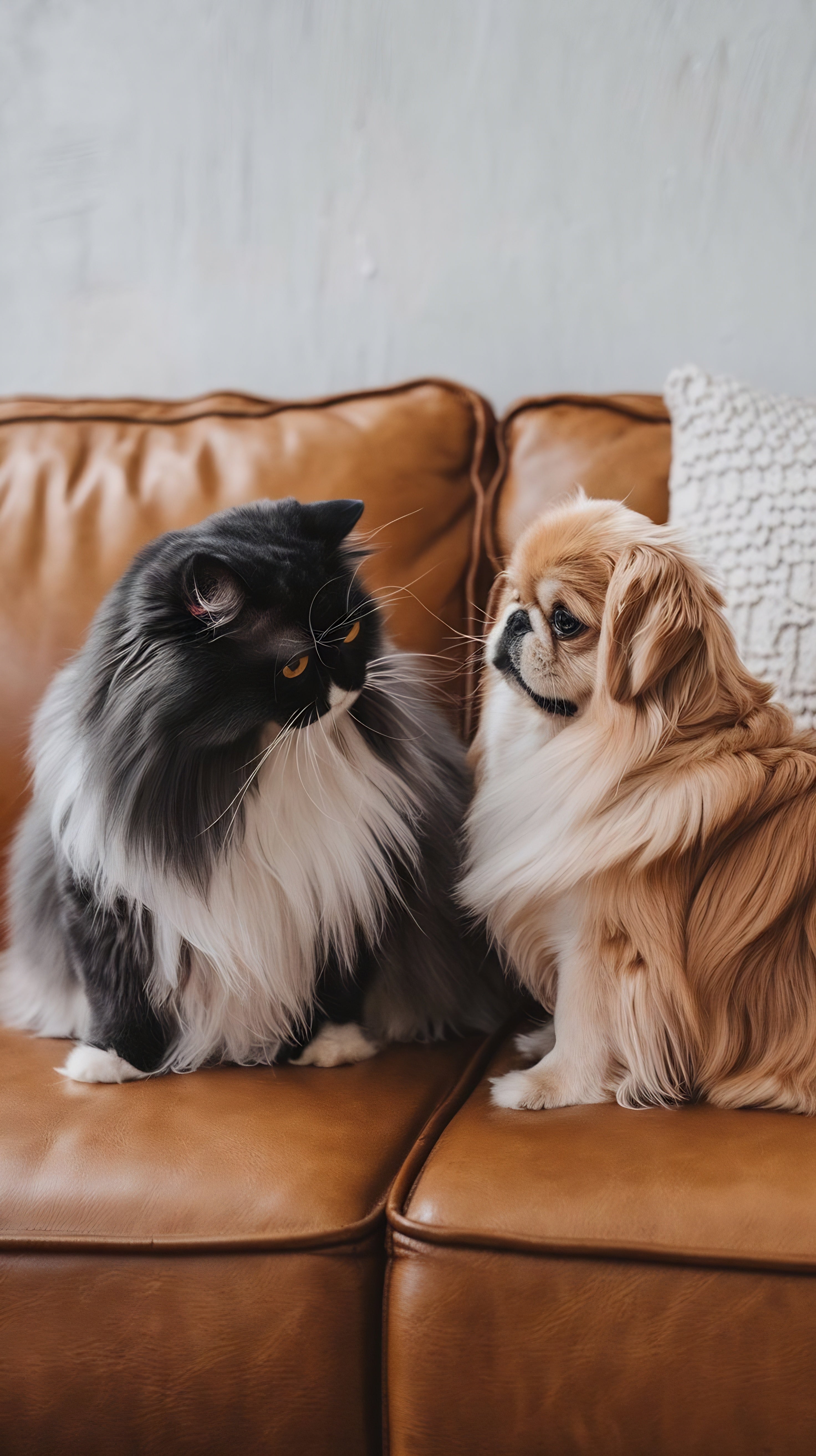 cute-pekingese-dogs-with-scottish-strght-cat-are-watching-each-other-sofa-cat-d.jpg